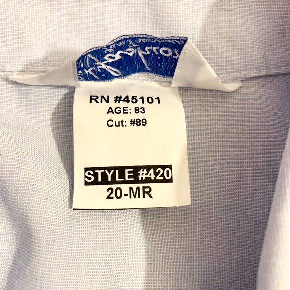 Civil Air Patrol Female Blue Overblouse Sz 20-MR Style #420 Light Blue - Picture 3 of 4